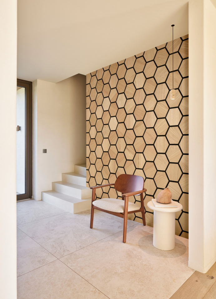 Tasseaux de bois Hexa - 21 mm - Natural (A16956) Vendu au carton de 4 Pièces