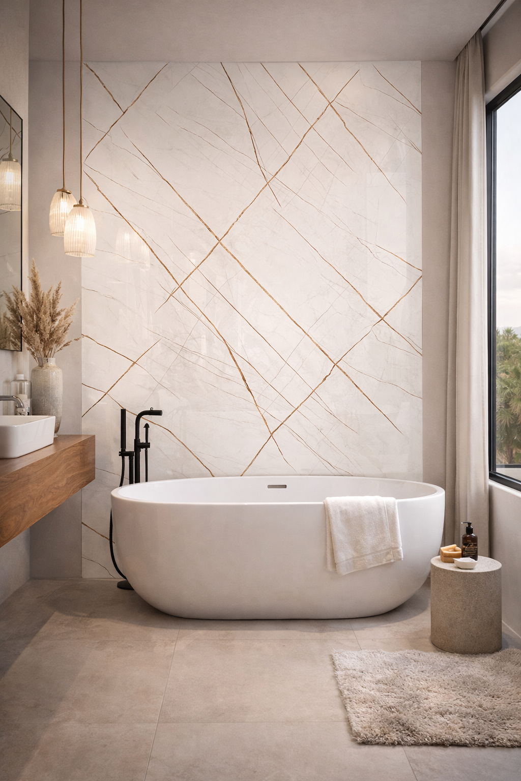 Panneaux pvc effet marbre REF : MALTE