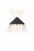 Applique Murale LED Design Triangle – Noir Mat