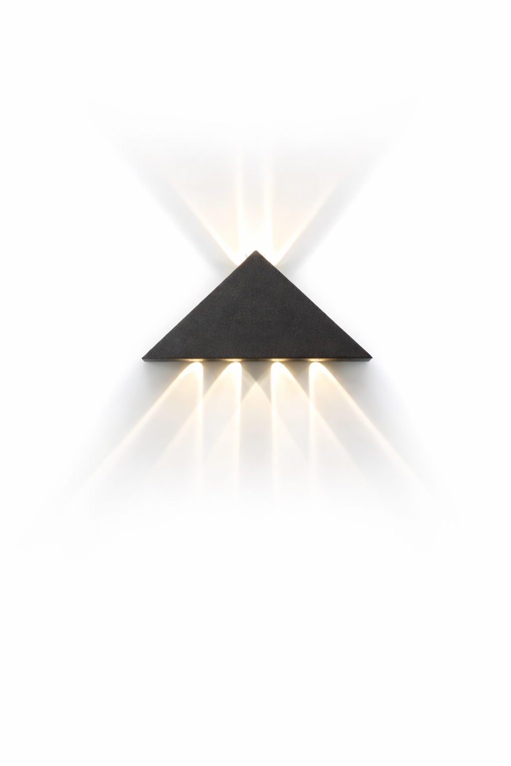 Applique Murale LED Design Triangle – Noir Mat