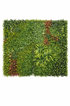 Mur végétal artificiel feuillage compact – Collection Nature