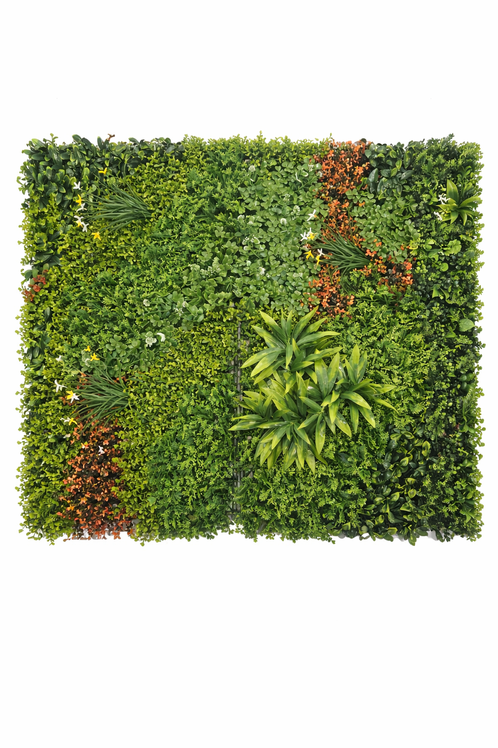 Mur végétal artificiel feuillage compact – Collection Nature