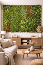 Mur végétal artificiel feuillage compact – Collection Nature