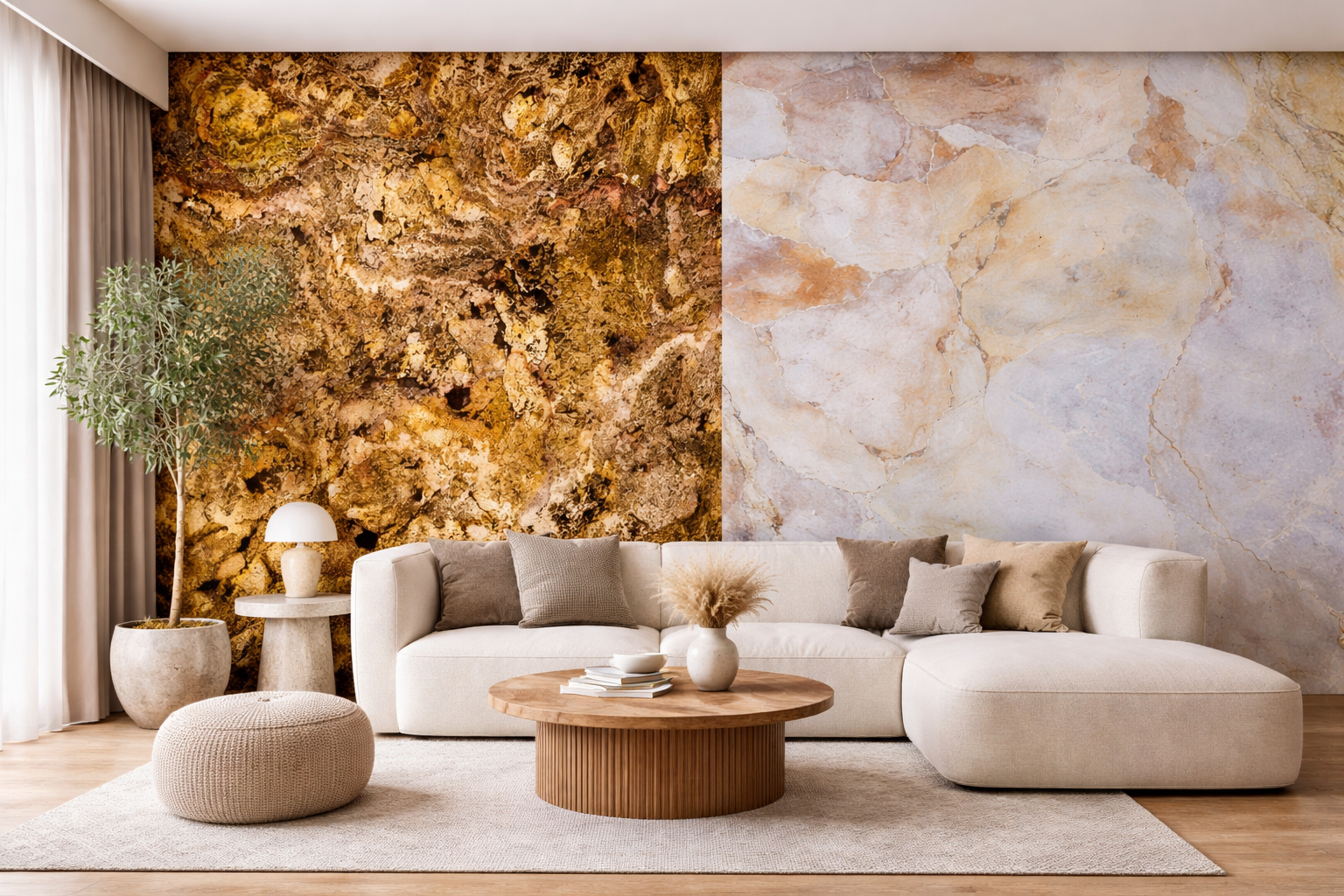 Feuille de pierre Translucide 100% naturelle Bona 101 ( 240CM X 120CM )