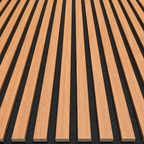 PANNEAUX EFFET TASSEAUX DE BOIS MARRON GLACE