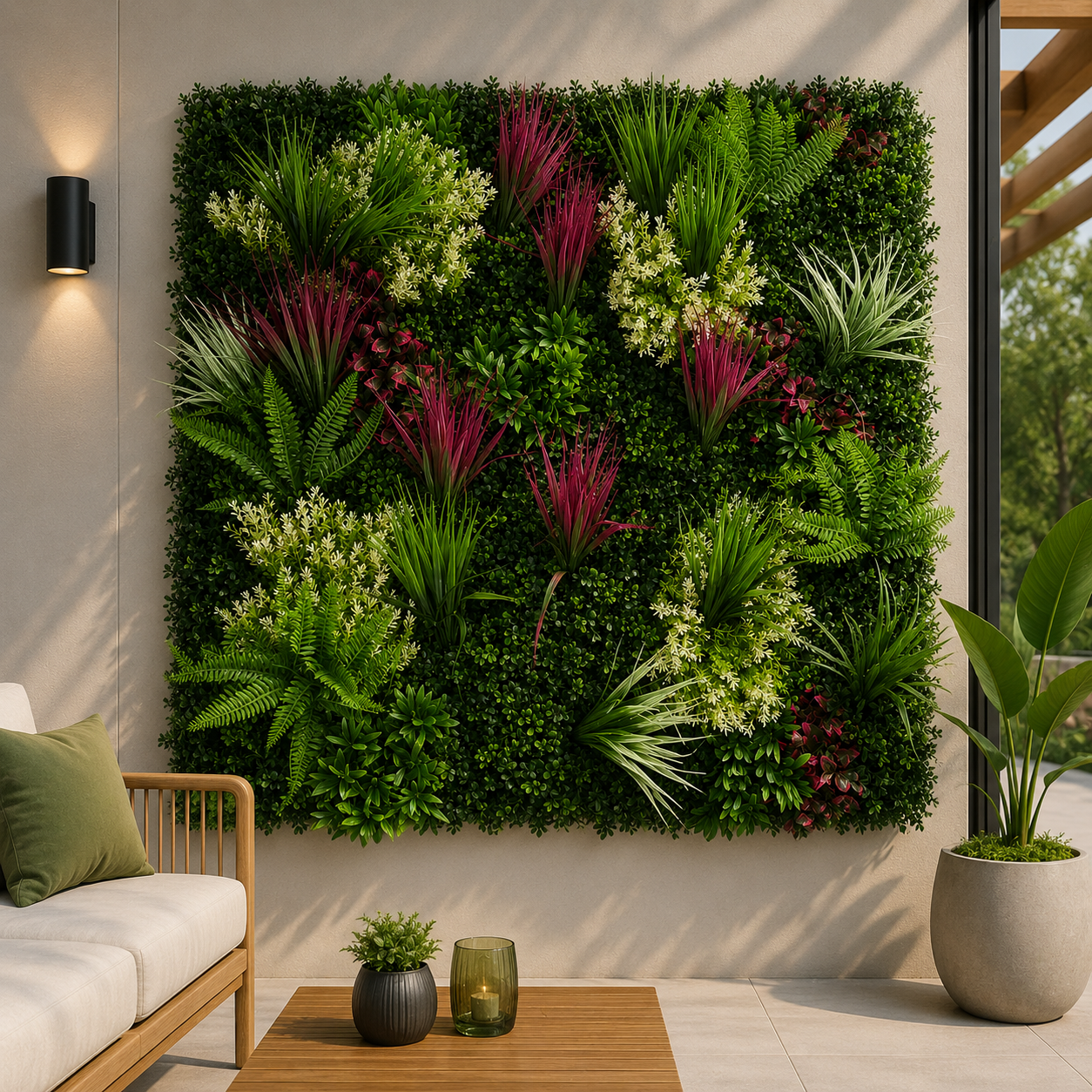 MUR VEGETAL Green Ruby Elegance