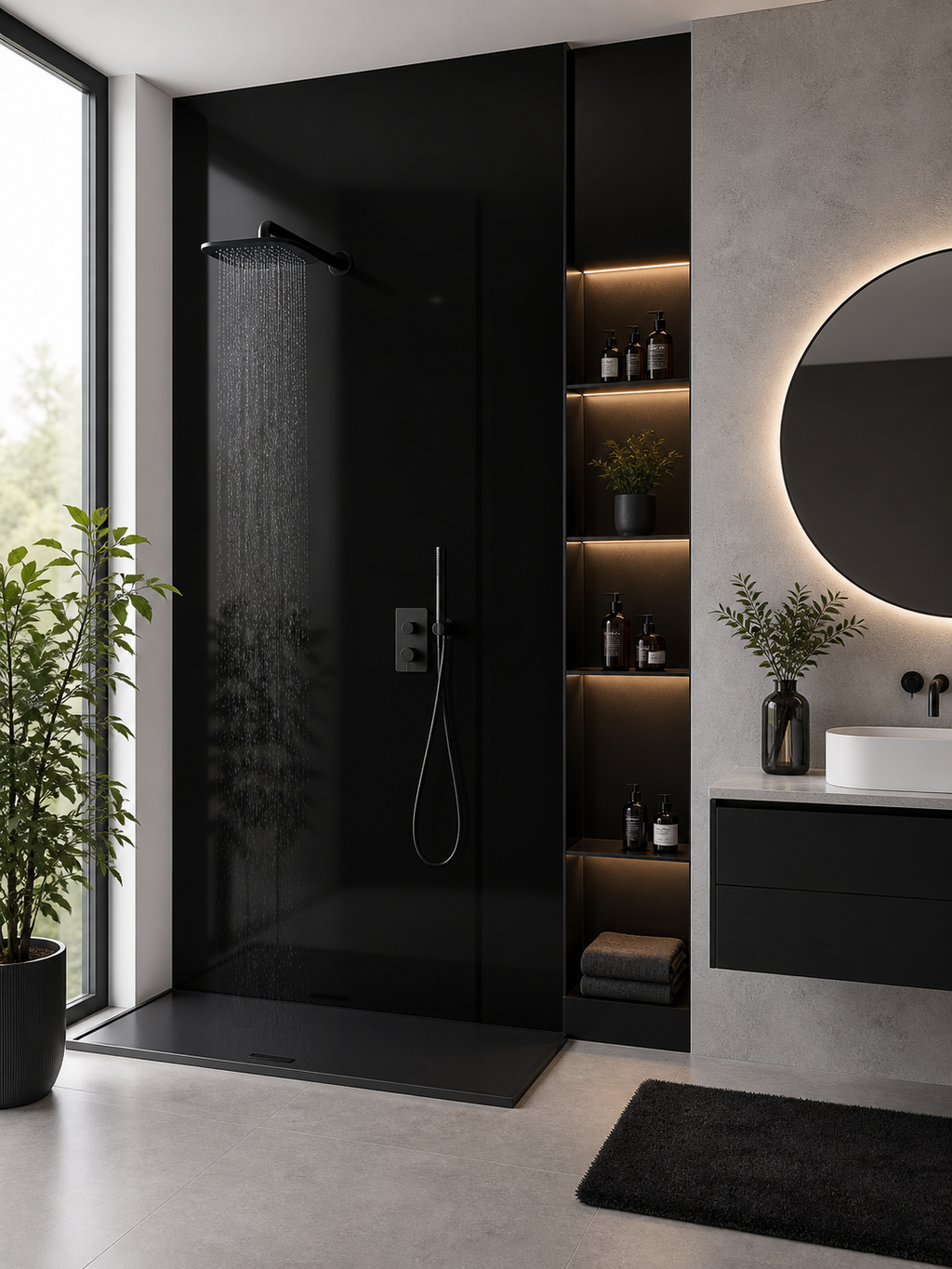 PANNEAUX PVC EFFET MARBRE REF : BLACK