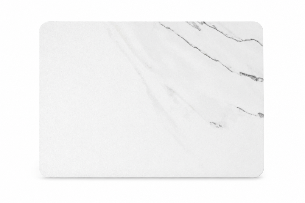 GH 29 – Panneau Carbone Effet Marbre Blanc Calacatta Rainuré